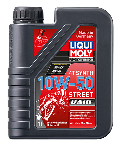 Aceite Moto 4T Sintetico 10W-50 Street Race
