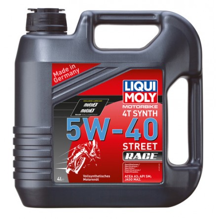 ACEITE SINTETICO 5w40 STREET RACE 4T 4L