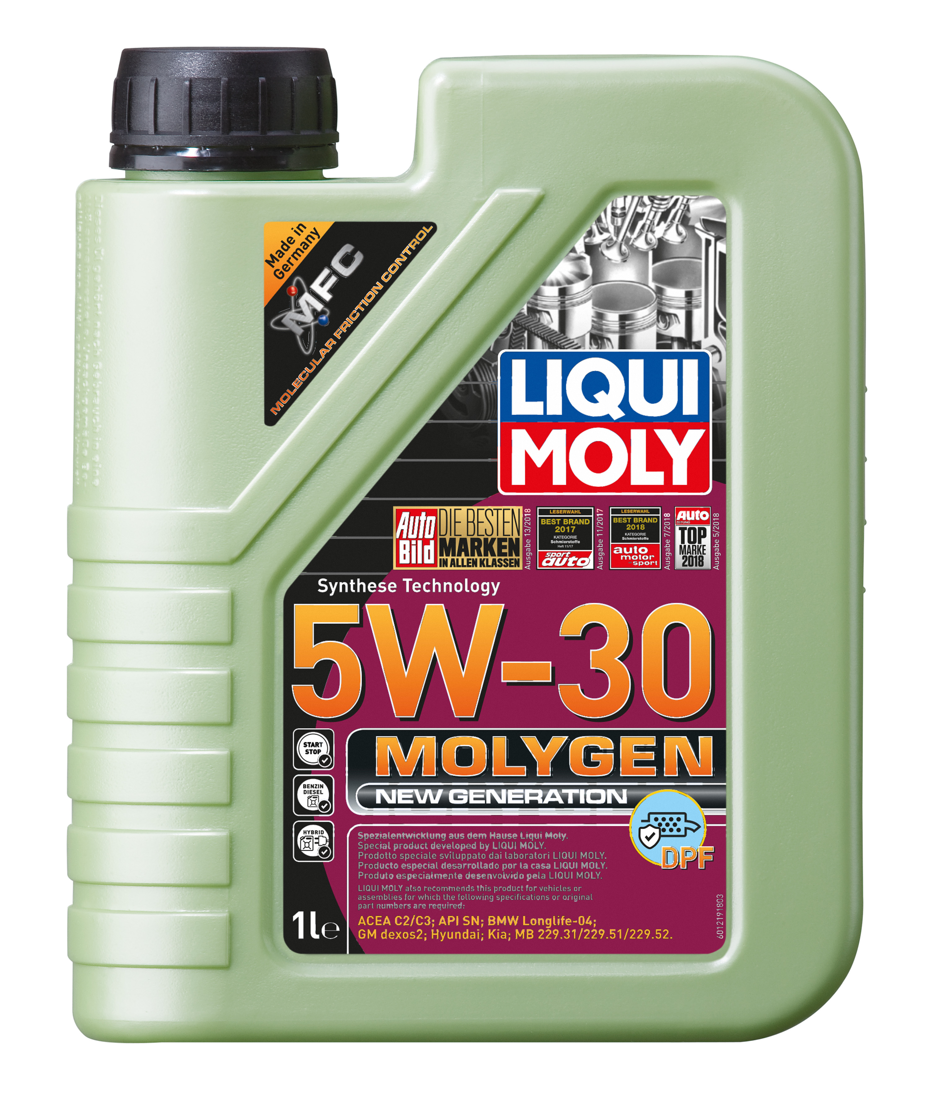 ACEITE MOLYGEN 5W30 DPF New Generation 1L